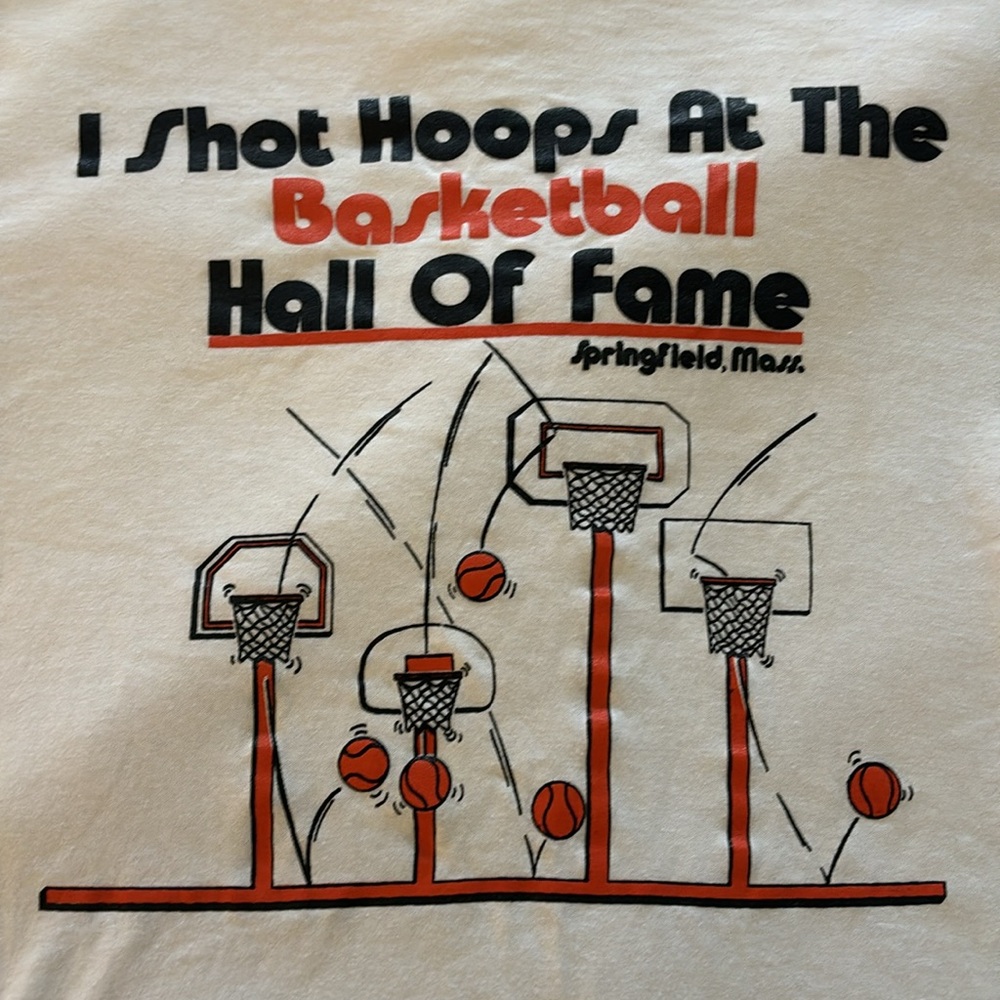 RARE 1990s “I SHOT HOOPS AT THE BASKETBALL HALL OF FAME” Unisex Vintage Shirt🏀